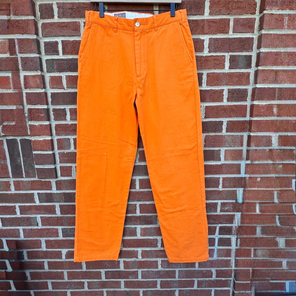Pennington & Bailes Stadium Pants Mens Size 32 Orange Straight Leg